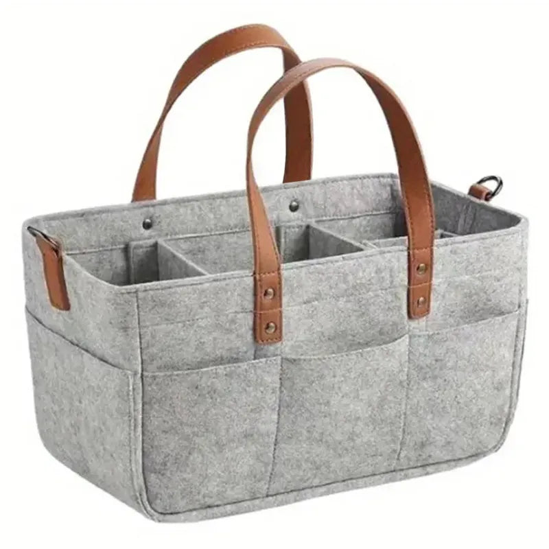 Felt Baby Organizer Basket with Handle