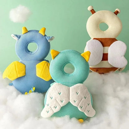 Cartoon Baby Head Protector Backpack Pillow