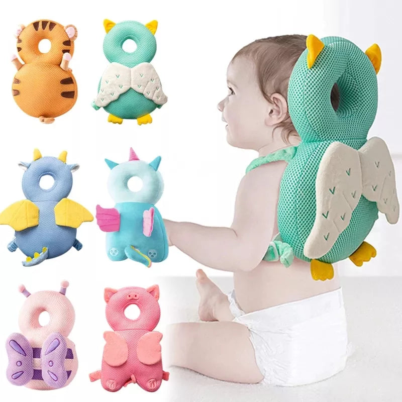 Cartoon Baby Head Protector Backpack Pillow
