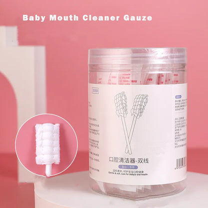 30 Pcs Baby Tongue Cleaner Cotton Swabs