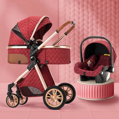 3-in-1 Luxury Baby Stroller