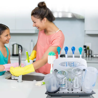 Portable Baby Bottle Drying Rack with Drain Tray