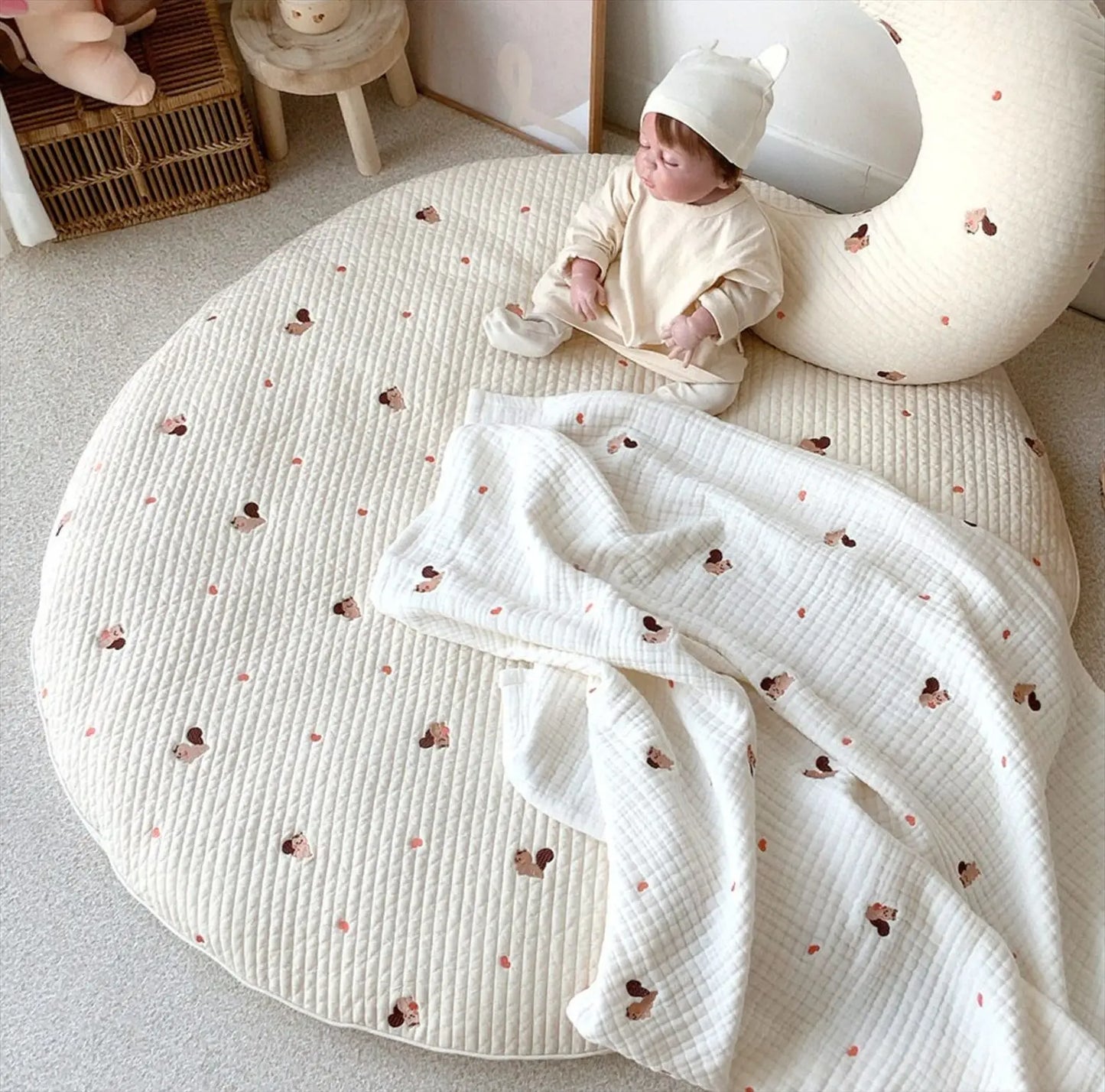 Round Kid's Crawling Mat